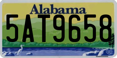 AL license plate 5AT9658