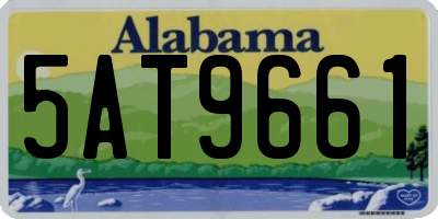 AL license plate 5AT9661
