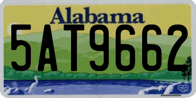 AL license plate 5AT9662