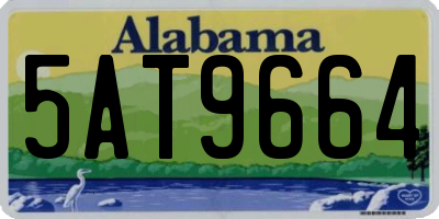 AL license plate 5AT9664