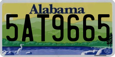 AL license plate 5AT9665