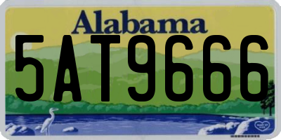 AL license plate 5AT9666