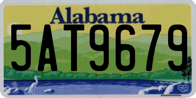 AL license plate 5AT9679