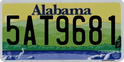 AL license plate 5AT9681