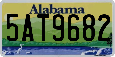 AL license plate 5AT9682