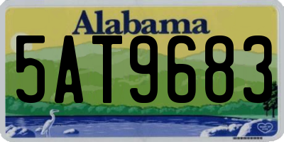 AL license plate 5AT9683