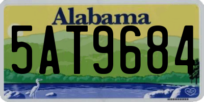 AL license plate 5AT9684