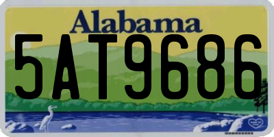 AL license plate 5AT9686