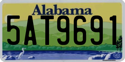AL license plate 5AT9691