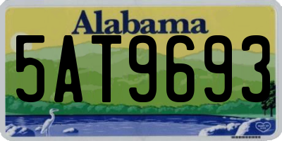 AL license plate 5AT9693