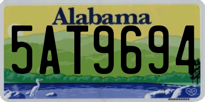 AL license plate 5AT9694