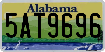AL license plate 5AT9696