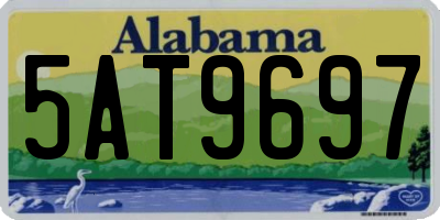 AL license plate 5AT9697