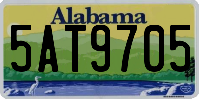 AL license plate 5AT9705