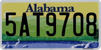 AL license plate 5AT9708