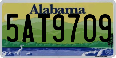 AL license plate 5AT9709