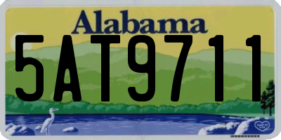 AL license plate 5AT9711