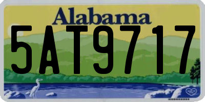 AL license plate 5AT9717
