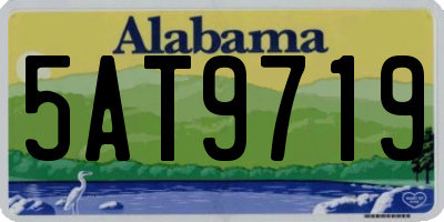AL license plate 5AT9719