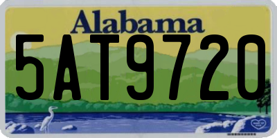 AL license plate 5AT9720