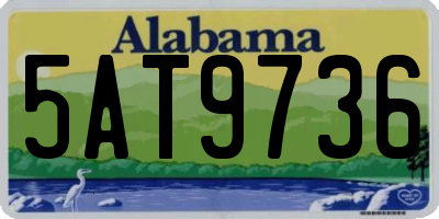 AL license plate 5AT9736