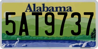 AL license plate 5AT9737