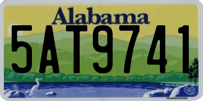 AL license plate 5AT9741
