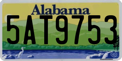 AL license plate 5AT9753