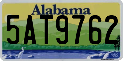 AL license plate 5AT9762