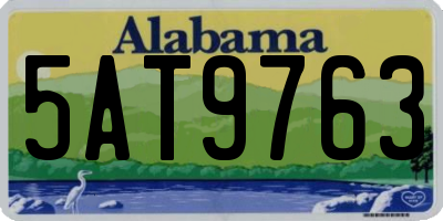 AL license plate 5AT9763