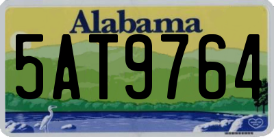 AL license plate 5AT9764