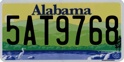 AL license plate 5AT9768