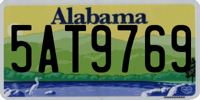 AL license plate 5AT9769