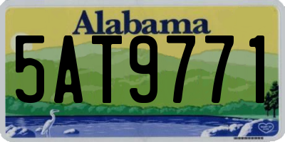AL license plate 5AT9771