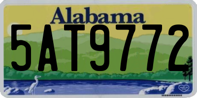 AL license plate 5AT9772