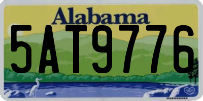 AL license plate 5AT9776