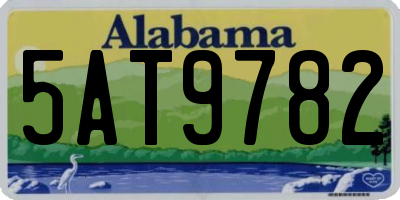 AL license plate 5AT9782