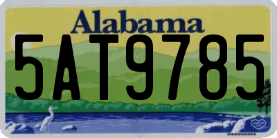 AL license plate 5AT9785