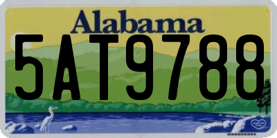 AL license plate 5AT9788