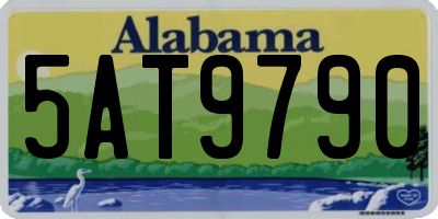 AL license plate 5AT9790