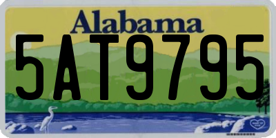 AL license plate 5AT9795