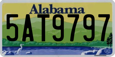 AL license plate 5AT9797