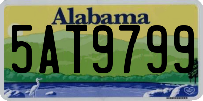 AL license plate 5AT9799