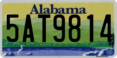AL license plate 5AT9814