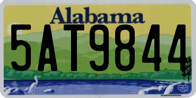 AL license plate 5AT9844
