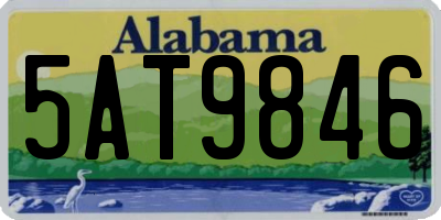 AL license plate 5AT9846