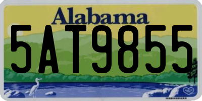 AL license plate 5AT9855