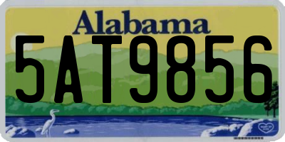AL license plate 5AT9856