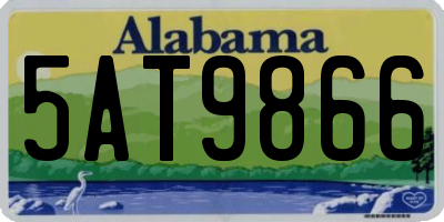AL license plate 5AT9866