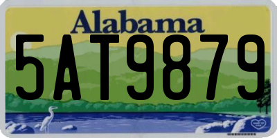 AL license plate 5AT9879